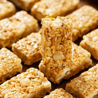 ✨ Guilt-Free Flaxseed Walnut Brittle 🧠 Low-Carb Brain Food | Vegan & Fiber-Rich Healthy Snack Bars -BP
