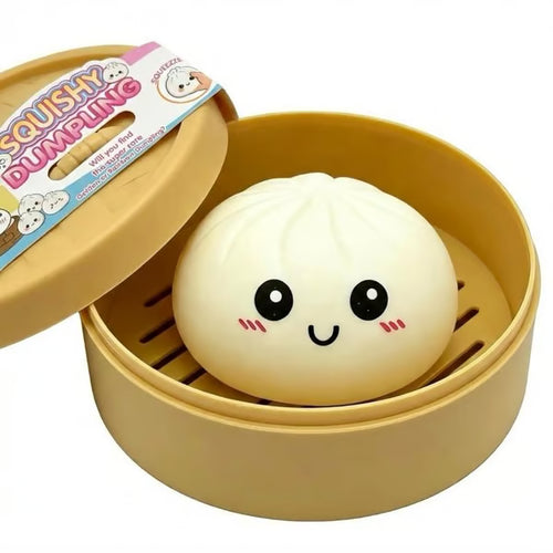 🔥🔥🔥Glitter Dumpling Squishy with Box, Soft Sensory Squeeze Toy for Stress Relief, Mystery Glitter Dumplings, Decompression Dough, Not Blind Box, You Can Choose Your Favorite Color Freely-JKL