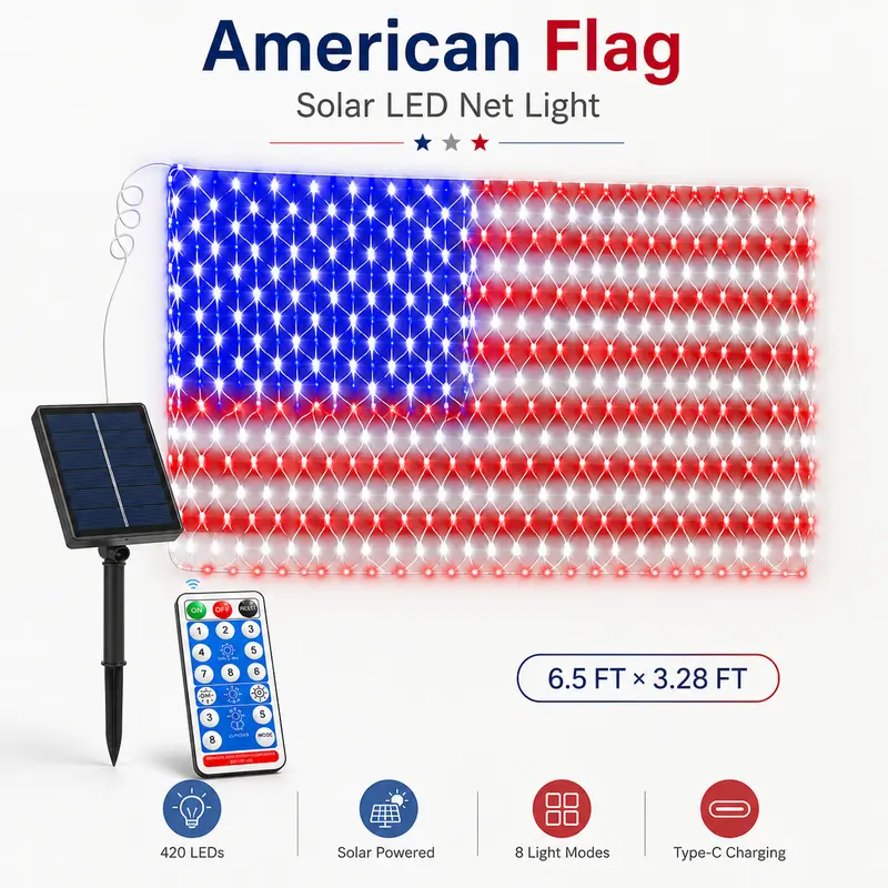 🔥🔥🔥7 Reasons These LED Flag String Lights Turn Any Porch, Window, Or Party Space Into A Bright Holiday Showpiece-JKL