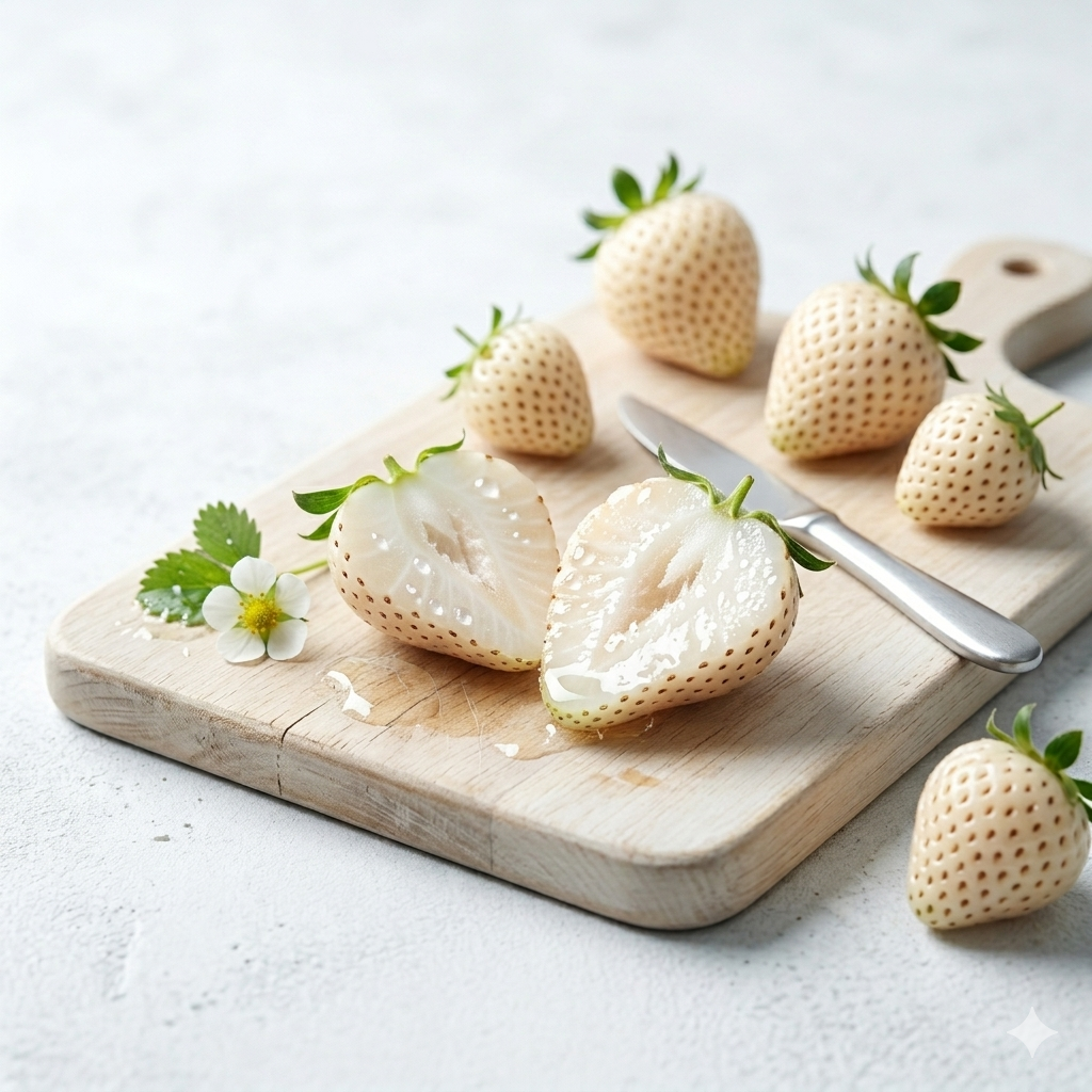 🌿The Living Jewel: Rare White Strawberry – 🌱Ultra-Premium Heirloom Variety for Backyard Orchard-BP