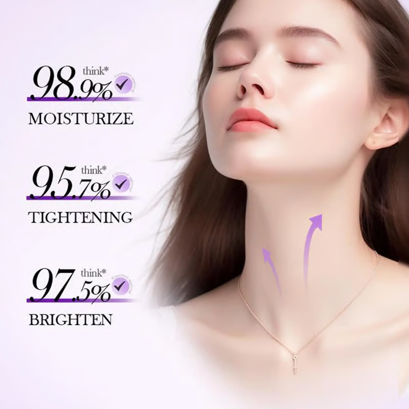 Roller Massage Neck Cream 🧴 Collagen & Hyaluronic Acid | Firms Neck, Reduces Wrinkles & Double Chin-JKL