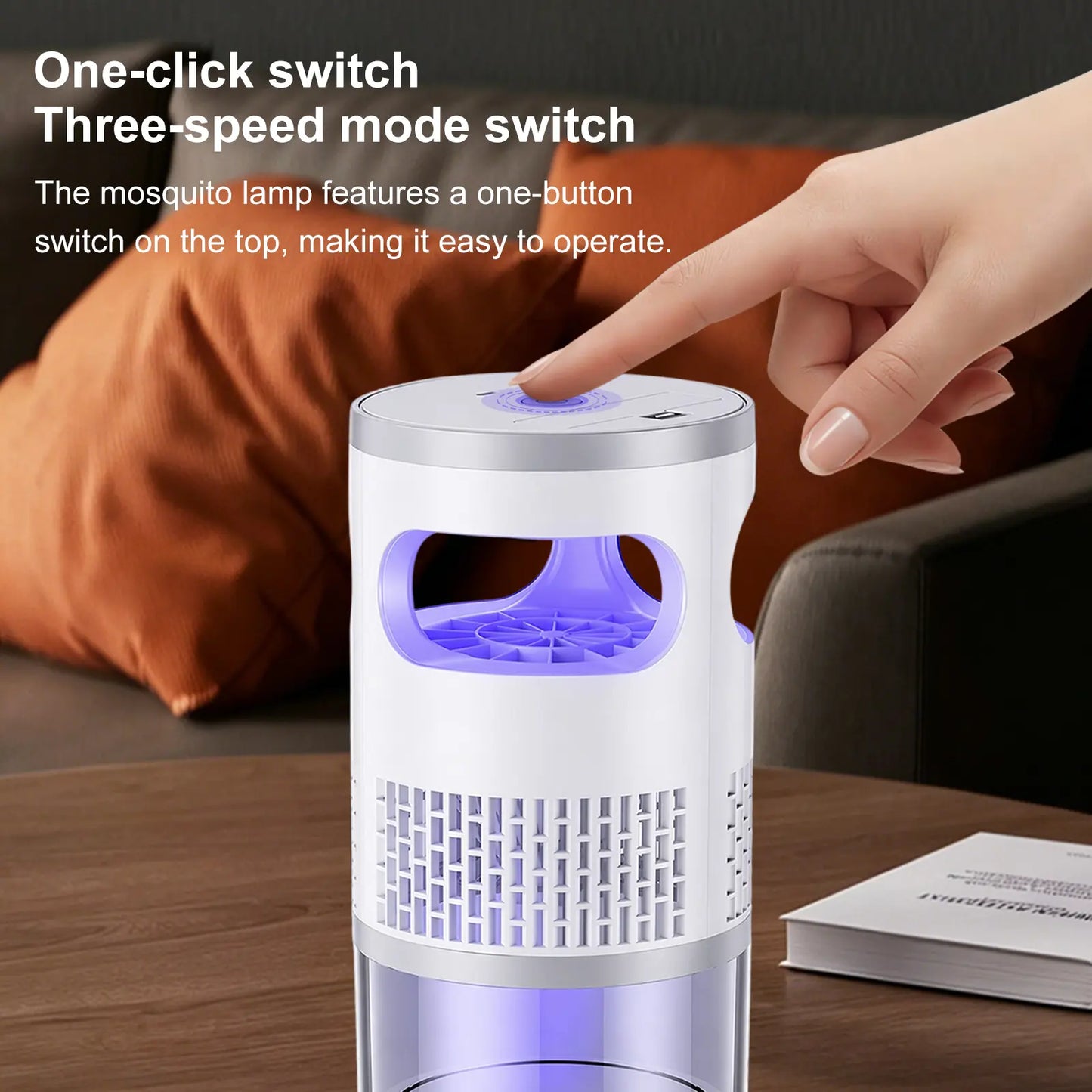 🔥Indoor Insect Trap with Light and Suction Non Zapper Flying Bug Catcher for Mosquitoes Fruit Flies Gnats and Moths for Home Use🎁-JKL
