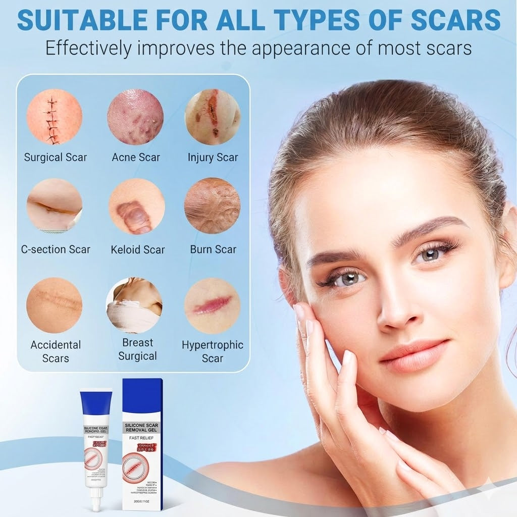 🌿Advanced Skin Smoothing Gel – Naturally Derived Formula for Improving the Appearance of Scars & Uneven Skin Texture, Soothing & Hydrating Care-EQ