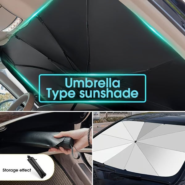 🔥🔥🔥Portable car sunshade, windshield sunshade, foldable windshield sunshade, daily car windshield cooling umbrella💆‍🎁-JKL