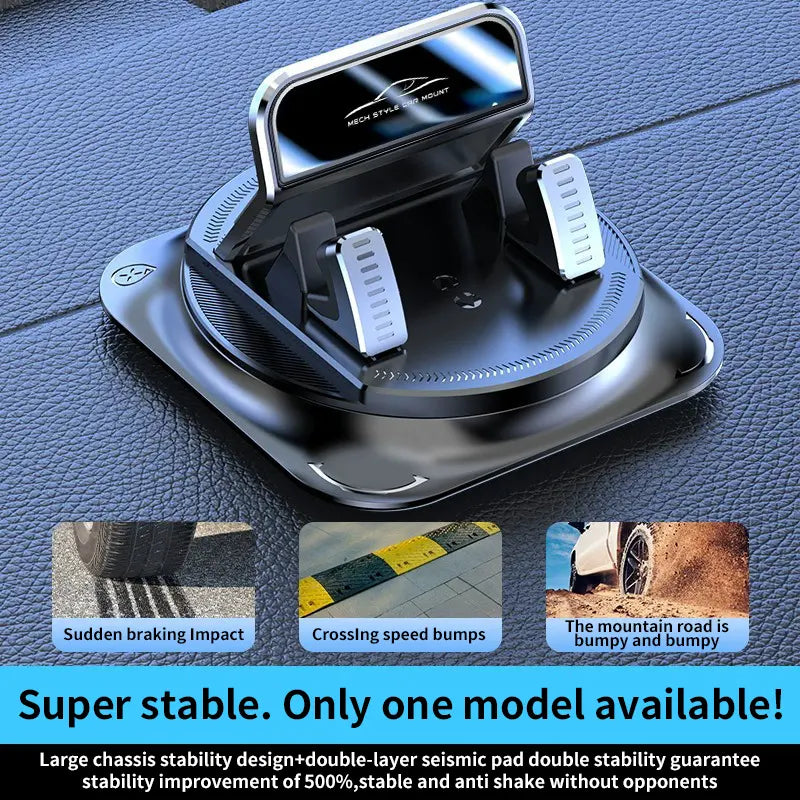 🔥🔥🔥Car phone holder 360 degree rotation, suitablefor car navigation in-car dashboard, horizontaland vertica screen adjustment angle,suctioncup fixed non-slip mobile phone holdersuitable for iPhone and Android💆‍🎁-JKL