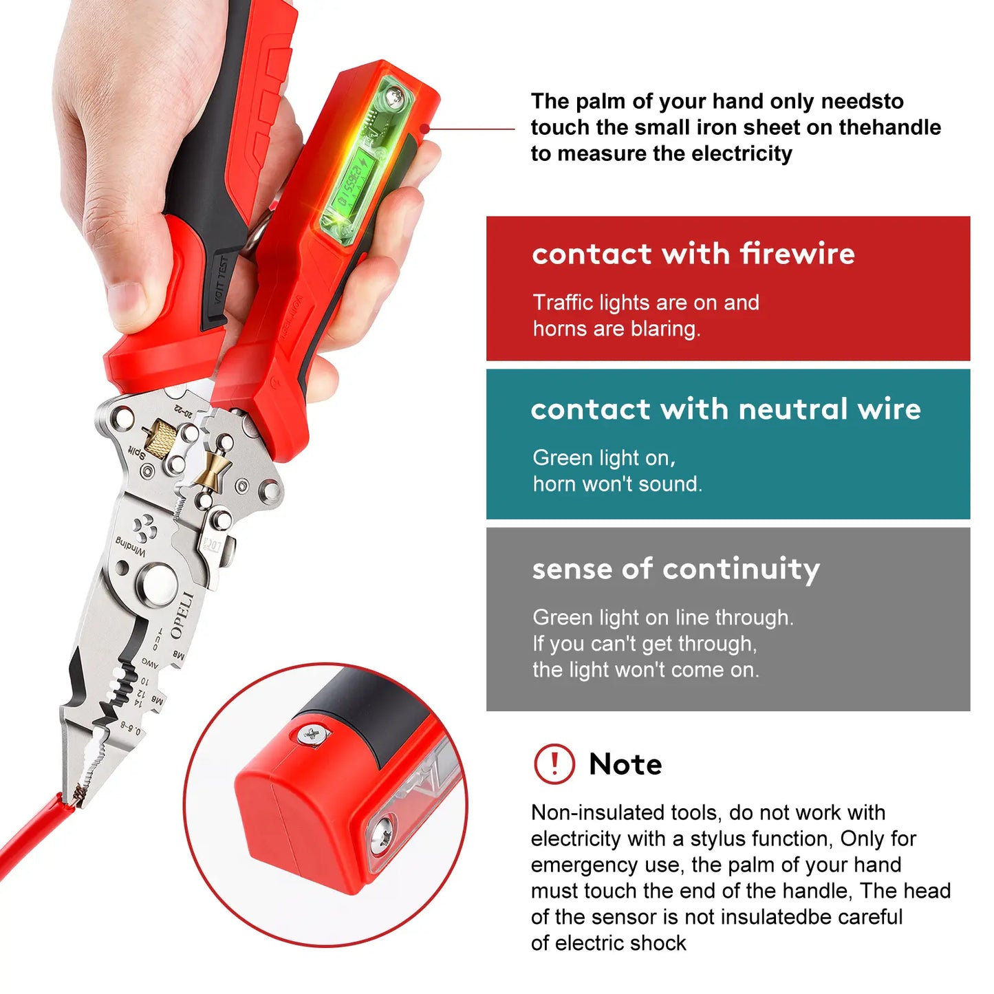 🔥Last Day 50% OFF🔥 16-in-1 Wire Stripper & Twister Pliers with Voltage Tester-JKL