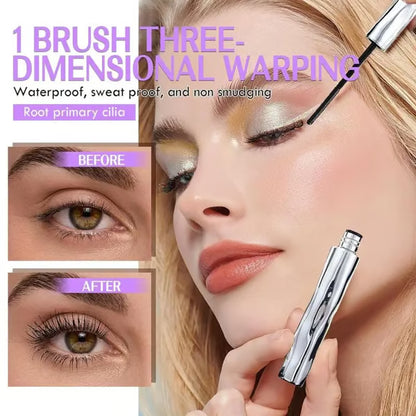 🔥🔥🔥Lengthening and Curling Mascara - Features a special steel spiral brush head,long-lasting and waterproof, maintains makeup for 24 hours,is smudge-proof,does not clump,and keeps each lash long and curled for an extended period.💆‍🎁-JKL