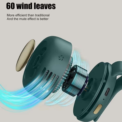 🔥🔥🔥Westdeer Portable Silent Mini Bladeless Electric Fan,Adjustable 3-speed Suspended Waist Fans,Phone Cooling Fan,Personal Fan,Rotating BodyFan Suitable for Outdoor Travel,fathersdaygift,rechargeable personal fan,handheld turbo fan,Perfect Gift-JKL