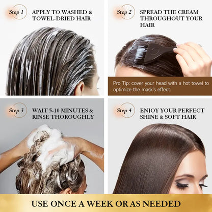 🧴Aomimegel Collagen Hair Mask， Deep Repair Hair Treatment for Dry & Damaged Hair, Suitable for All Hair Types Haircare-JKL