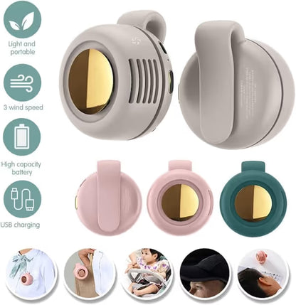 🔥🔥🔥Westdeer Portable Silent Mini Bladeless Electric Fan,Adjustable 3-speed Suspended Waist Fans,Phone Cooling Fan,Personal Fan,Rotating BodyFan Suitable for Outdoor Travel,fathersdaygift,rechargeable personal fan,handheld turbo fan,Perfect Gift-JKL