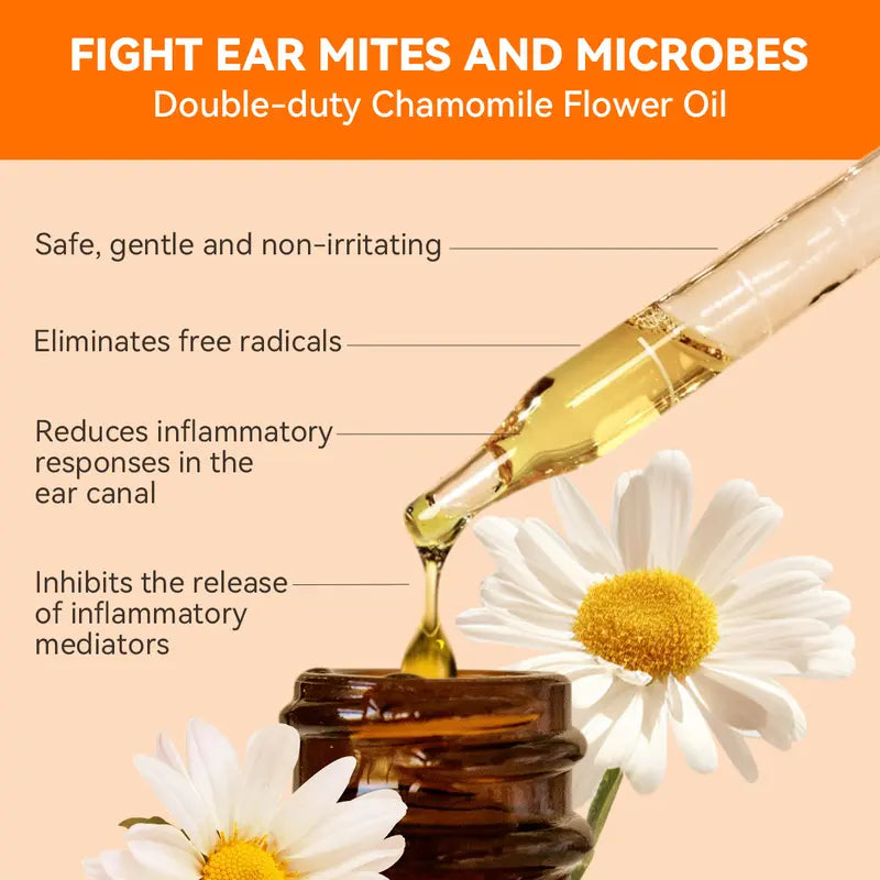 🔥🔥🔥Ear Cleaner 30ml Dog Ear Infection Treatment, Quantum Silver Ear Drops for Dogs Ear Infection Ear Mites Treatment for Cats Dogs Itchy Ear #outdoorfun #Summervibes #petlovers-JKL