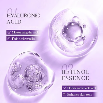 Roller Massage Neck Cream 🧴 Collagen & Hyaluronic Acid | Firms Neck, Reduces Wrinkles & Double Chin-JKL
