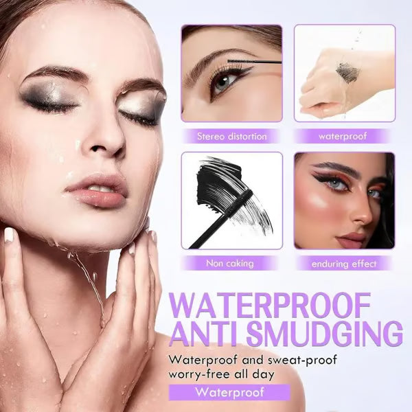 🔥🔥🔥Lengthening and Curling Mascara - Features a special steel spiral brush head,long-lasting and waterproof, maintains makeup for 24 hours,is smudge-proof,does not clump,and keeps each lash long and curled for an extended period.💆‍🎁-JKL
