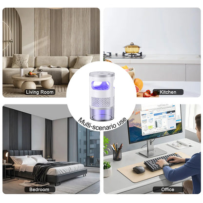 🔥Indoor Insect Trap with Light and Suction Non Zapper Flying Bug Catcher for Mosquitoes Fruit Flies Gnats and Moths for Home Use🎁-JKL