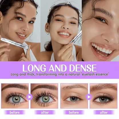 🔥🔥🔥Lengthening and Curling Mascara - Features a special steel spiral brush head,long-lasting and waterproof, maintains makeup for 24 hours,is smudge-proof,does not clump,and keeps each lash long and curled for an extended period.💆‍🎁-JKL