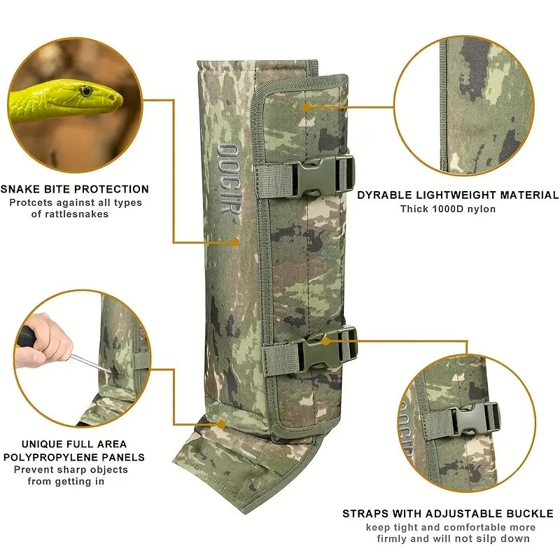 🔥🔥🔥Outdoor leg protectors with snake protection and a neutral design to prevent bites to the groin. Adjustable for hunting, exploration, hiking, and farm work. Made of durable, abrasion-resistant, high-performance fabric.-JKL