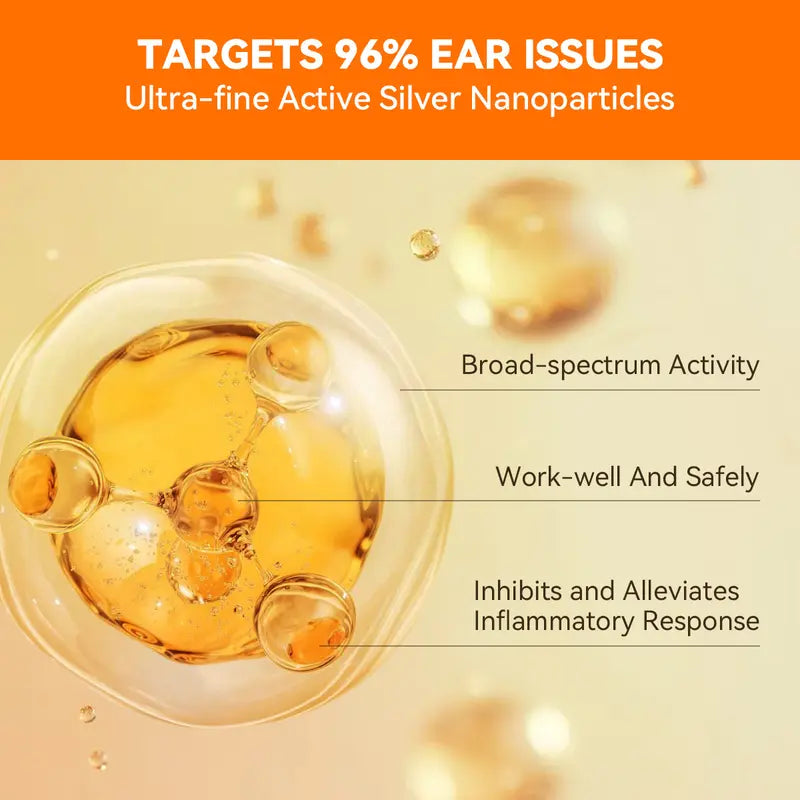 🔥🔥🔥Ear Cleaner 30ml Dog Ear Infection Treatment, Quantum Silver Ear Drops for Dogs Ear Infection Ear Mites Treatment for Cats Dogs Itchy Ear #outdoorfun #Summervibes #petlovers-JKL