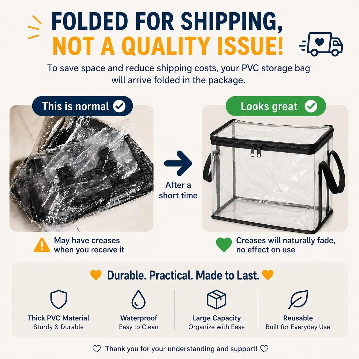 🔥🔥🔥Large Clear Thick Plastic Storage Box with Hinged Lid, Heavy-Duty Durable High-Capacity Organizer for Home, Moving, Attic-JKL