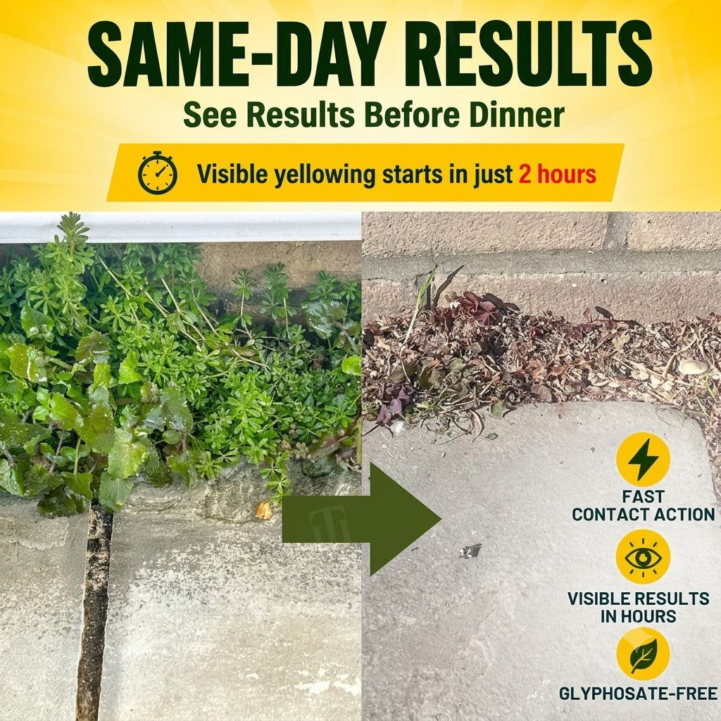 🌿Green Formula, Dead Weeds  | Safe for Pets & Kids, 1 Spray Kills Roots-EQ