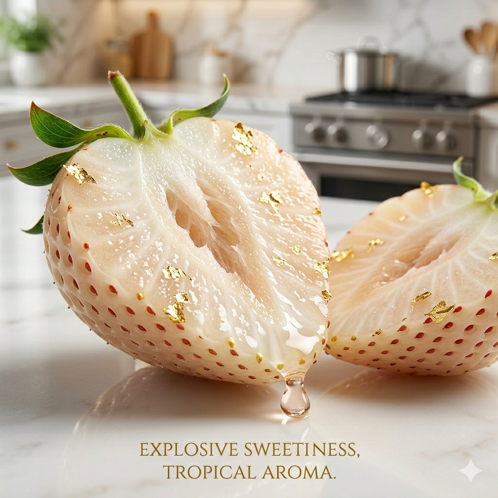🌿The Living Jewel: Rare White Strawberry – 🌱Ultra-Premium Heirloom Variety for Backyard Orchard-BP