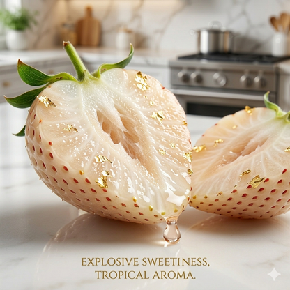 🌿The Living Jewel: Rare White Strawberry – 🌱Ultra-Premium Heirloom Variety for Backyard Orchard-BP