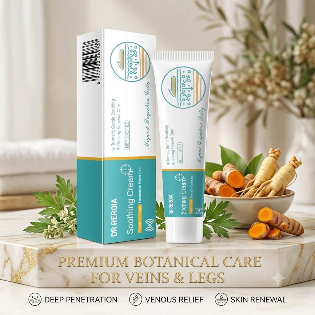 🌿 DR·REROIA Herbal Leg Soothing & Recovery Cream | Relief for Varicose Veins & Tired Legs ⚡ -BP