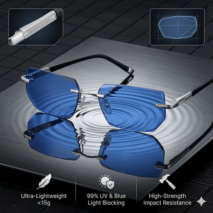 🔥Titanium Flex: 👓The Ultra-Lightweight Blue Light Blocking Glasses🎁-BP