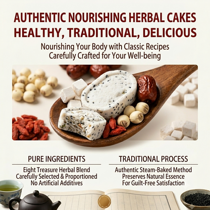 🥗8-Treasure Poria Cocos Cake – Natural Fiber-Rich Superfood Snack🍃, Zero Added Sugar & Oil, Traditional Wisdom for Modern Body Management💪-LP