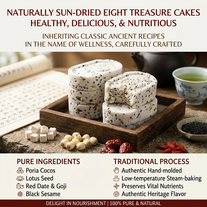 🥗8-Treasure Poria Cocos Cake – Natural Fiber-Rich Superfood Snack🍃, Zero Added Sugar & Oil, Traditional Wisdom for Modern Body Management💪-LP