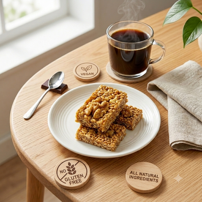 ✨ Guilt-Free Flaxseed Walnut Brittle 🧠 Low-Carb Brain Food | Vegan & Fiber-Rich Healthy Snack Bars -BP