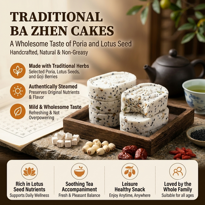 🥗8-Treasure Poria Cocos Cake – Natural Fiber-Rich Superfood Snack🍃, Zero Added Sugar & Oil, Traditional Wisdom for Modern Body Management💪-LP