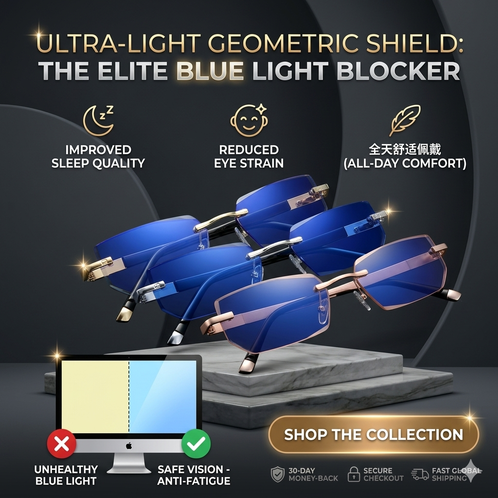 🔥Titanium Flex: 👓The Ultra-Lightweight Blue Light Blocking Glasses🎁-BP