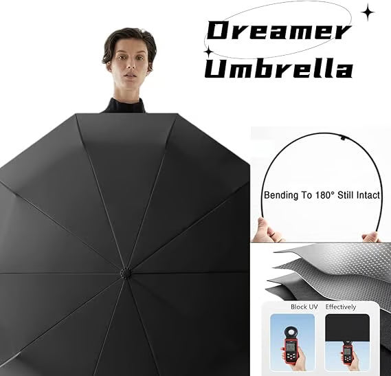 🔥🔥🔥☔Portable Automatic Folding Umbrella-Windproof Waterproof with Loop Buckle  -&H