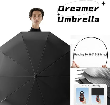 🔥🔥🔥☔Portable Automatic Folding Umbrella-Windproof Waterproof with Loop Buckle  -&H