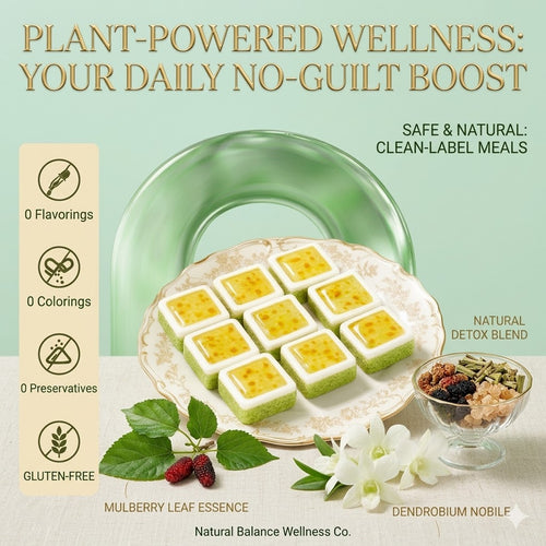 🌿Dendrobium and Mulberry Leaf Refreshing Cake🔥No Added Sugar & Oil-EQ
