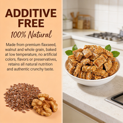 Crunchy & Tasty! 😋Flaxseed Walnut Crisps Loaded with Natural Protein & Nutrients❤️‍🔥-BP
