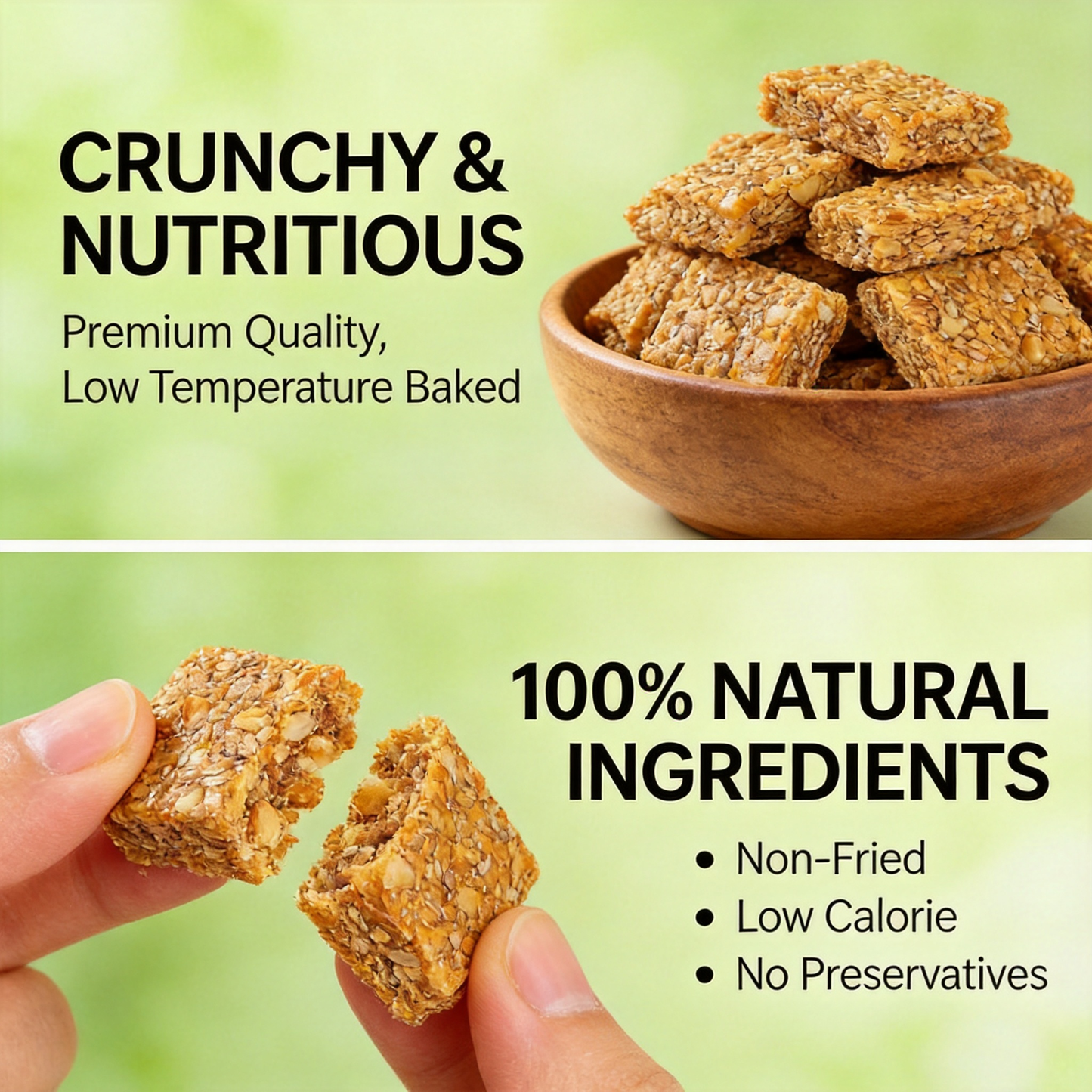 Crunchy & Tasty! 😋Flaxseed Walnut Crisps Loaded with Natural Protein & Nutrients❤️‍🔥-BP