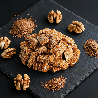 Crunchy & Tasty! 😋Flaxseed Walnut Crisps Loaded with Natural Protein & Nutrients❤️‍🔥-BP