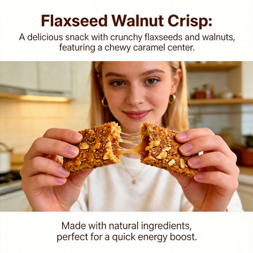 Crunchy & Tasty! 😋Flaxseed Walnut Crisps Loaded with Natural Protein & Nutrients❤️‍🔥-BP