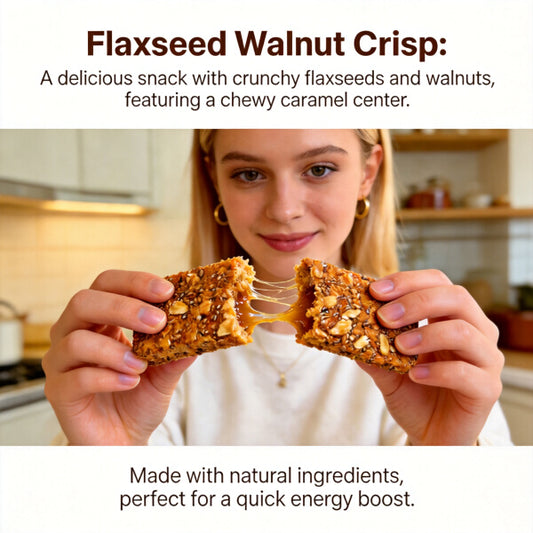Crunchy & Tasty! 😋Flaxseed Walnut Crisps Loaded with Natural Protein & Nutrients❤️‍🔥-BP