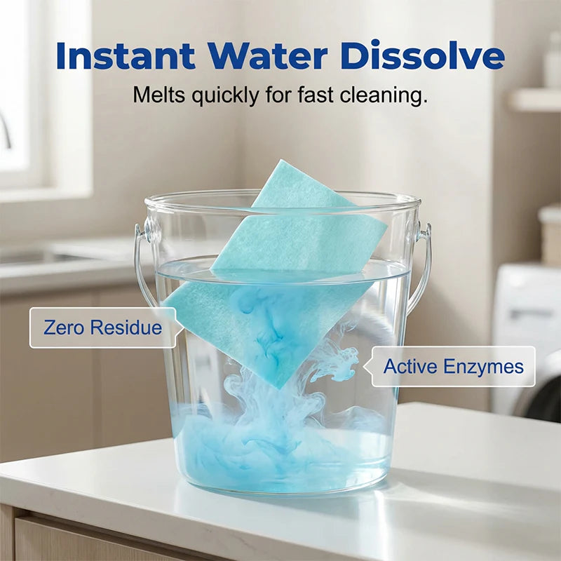 🔥🔥🔥New Hot Selling❤️‍Water-Soluble Floor Cleaning Sheets🧹💧  -&H