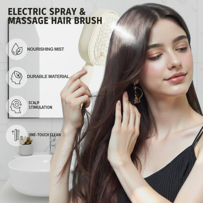 🔥🔥🔥New Hot Selling-Electric Spray Air Cushion Massage Comb 💆‍🎁-&H